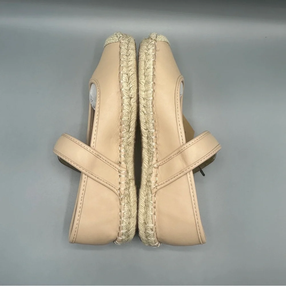 Frye and Co. Mary Jane Comfort Shoes Espadrille Flats Women’s Size 6.5 Nude